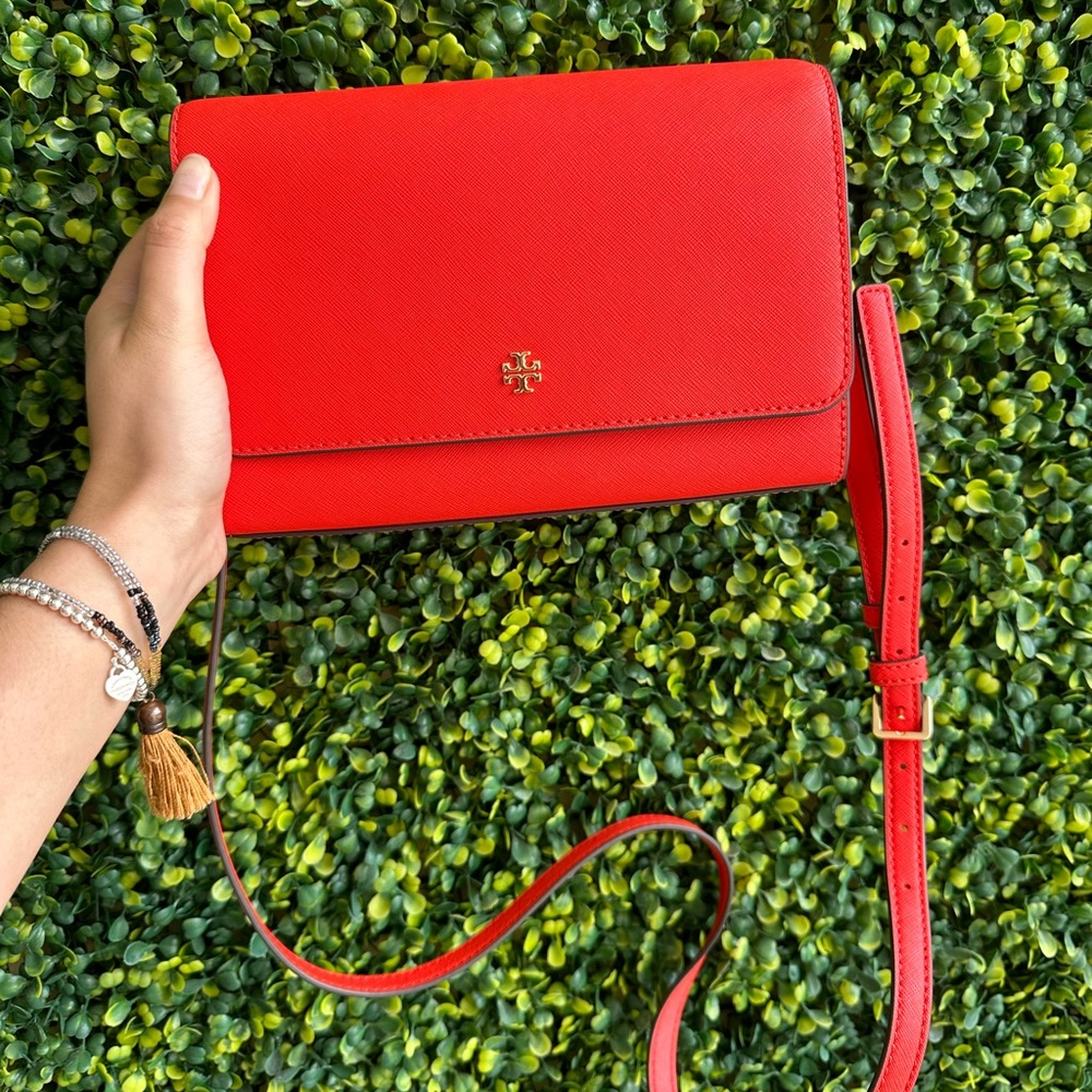 SOLD | NEW TORY BURCH Red Leather Crossbody Bag - Picture 7 of 7